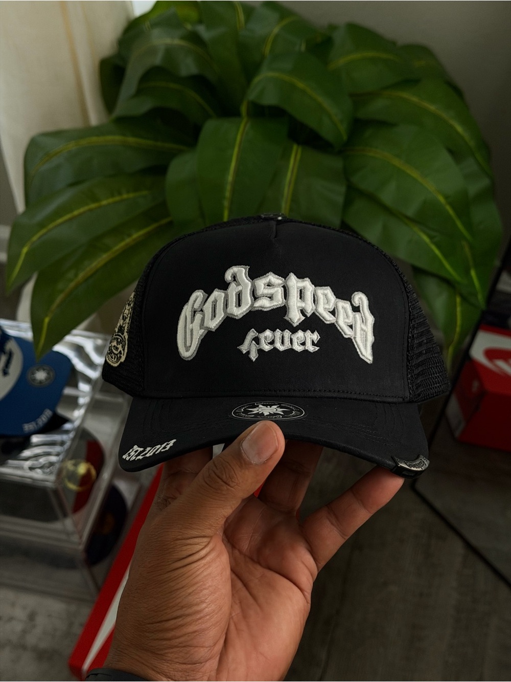 Black 'Godspeed Fever' Trucker Hat